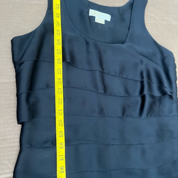 ⭐️ Bogo ⭐️🦋 Michael Kors Sz 6 black tiered sheath dress - Picture 11 of 15